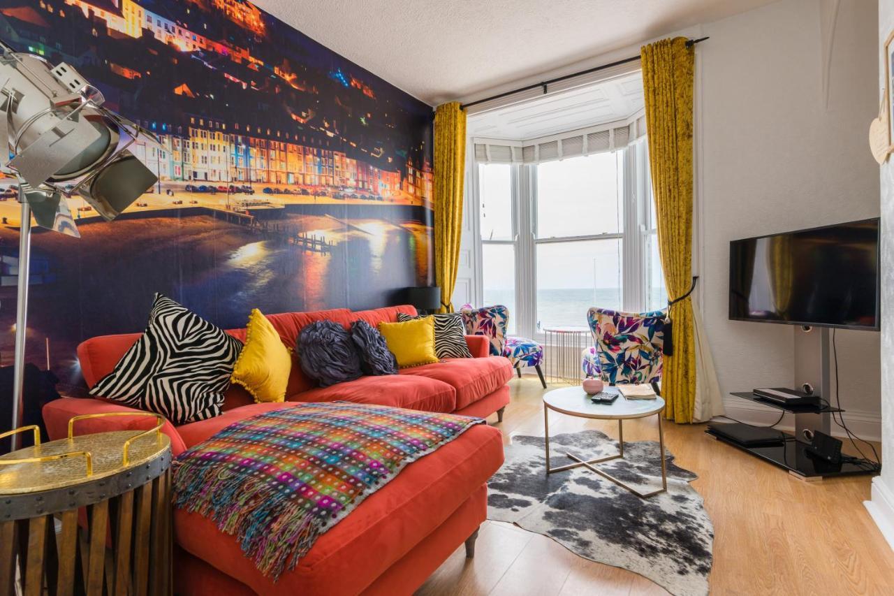 Sea View Ar Lan Y Mor Luxury Apartment Aberystwyth Exteriör bild